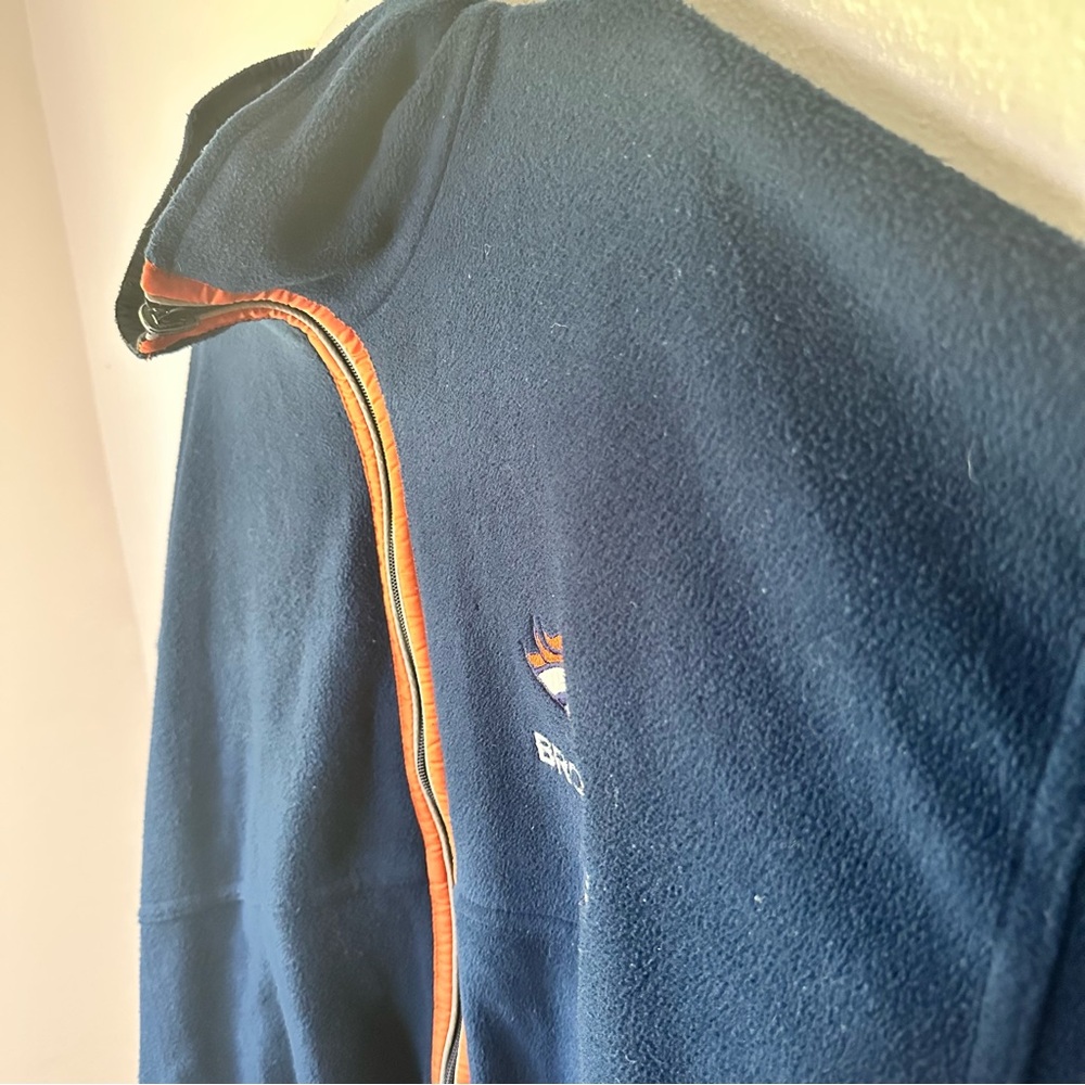 Vintage NFL Denver Broncos Zip-Up Men's Reversible Fleece Jacket X-Large - Picture 2 of 15